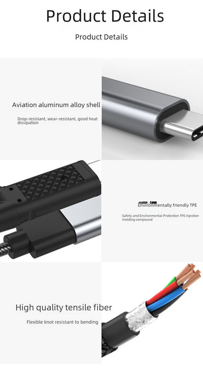 Cross-Border Two-In-One Multi-Function Adapter 60W Fast Charging Type-C to USB Otg Adapter Suitable for Apple 16