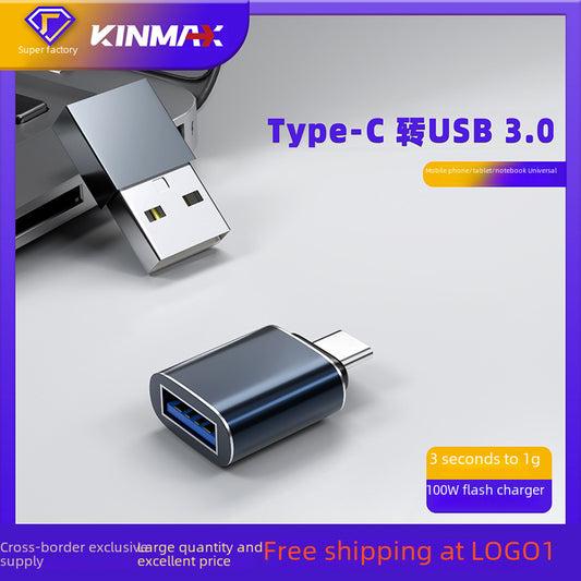 Cross-Border USB to Typec Mobile Phone Adapter Otg Adapter Suitable for Apple iPad Huawei Samsung Google Oem