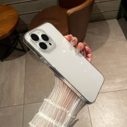 Highly Transparent Material Suitable for Apple 17Promax Transparent Mobile Phone Case Iphone16 Fine Hole Anti-Fall Protective Cover 15