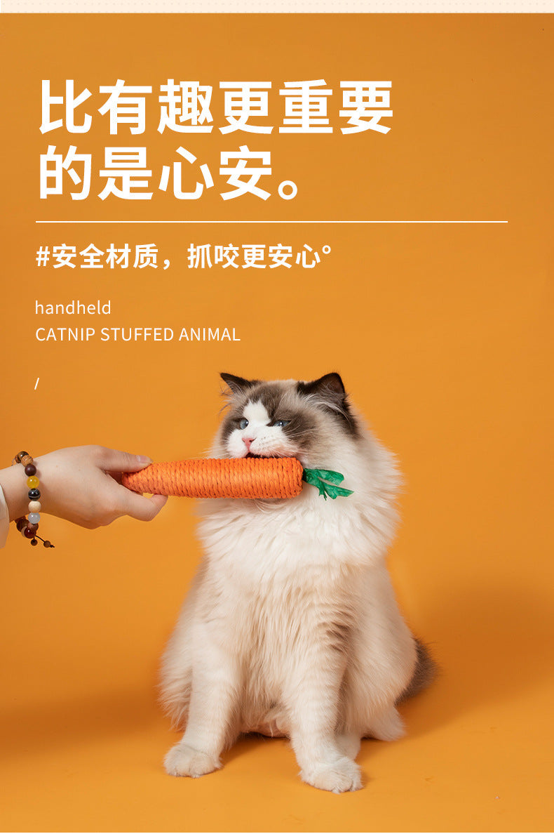 New bite cat toy self-hi cat toy bite-resistant sound relief artifact pet toy wholesale