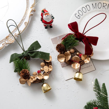 2026 New Christmas Decorations Christmas Bell Garland Pendant Christmas Tree Decorations Atmosphere Scene Hangings