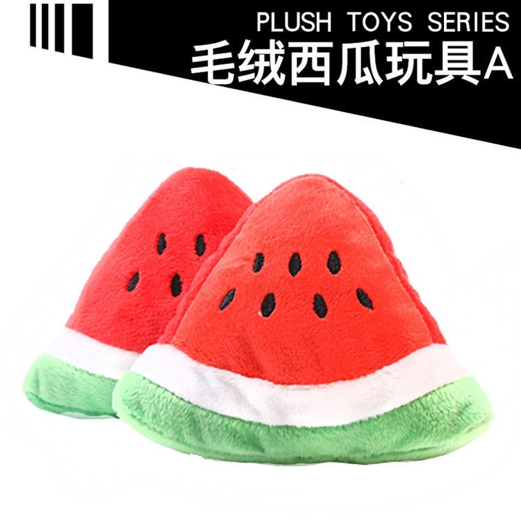 Digital Dog Manufacturer Direct Sales Dog Toys Cat Sound Toys Banana Carrot Chicken Leg Pet Cat Plush Shrimp Toys Cute
