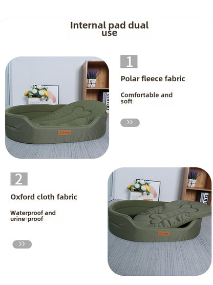 Cross-Border Popular Dog Bed and Mat, Moisture-Proof, Suitable for All Seasons, Dog Mattress, Pet Bed, Bite-Resistant Oxford Cloth, Factory Wholesale