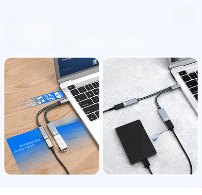 Cross-Border Two-In-One Multi-Function Adapter 60W Fast Charging Type-C to USB Otg Adapter Suitable for Apple 16