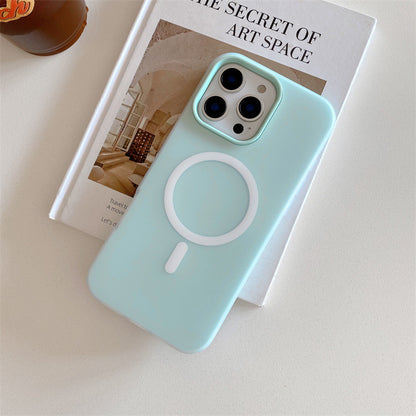 Suitable for Apple 18Promax Jelly Magnetic Phone Case Two-In-One Iphone16 Xiaomi 17 Huawei Protective Case