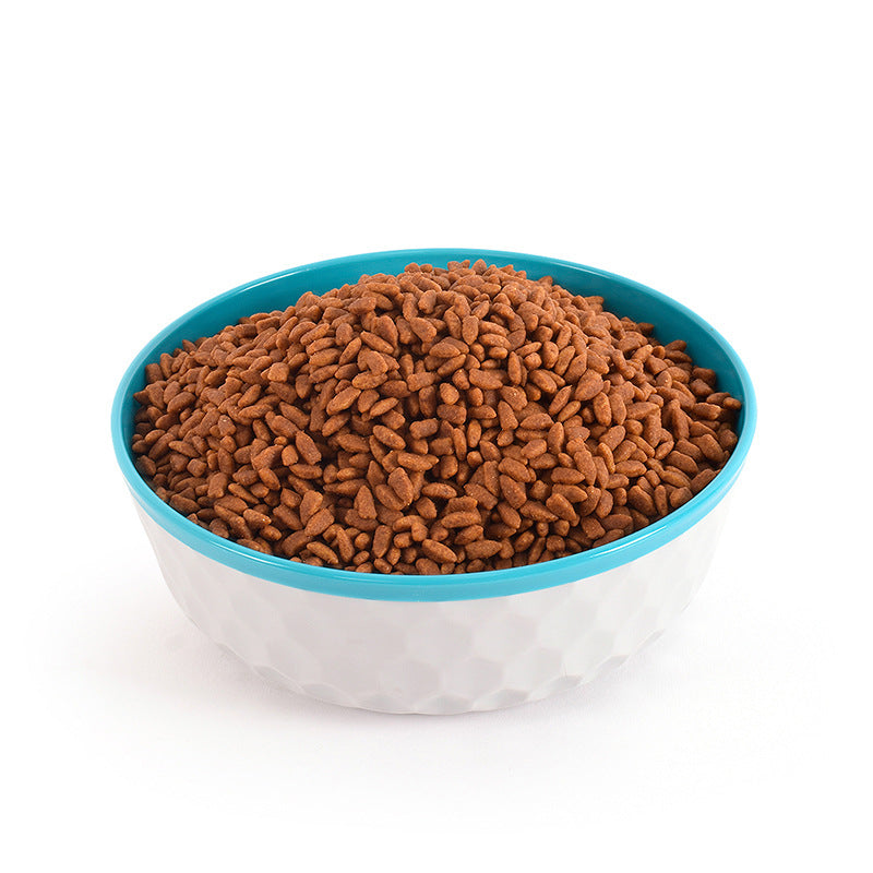 Thickened Pet Bowl, Easy to Clean, Large Dog Bowl, Two-Color Pet Food Set, Pp Material, Anti-Knock Over, Double Bowl for Dogs and Cats