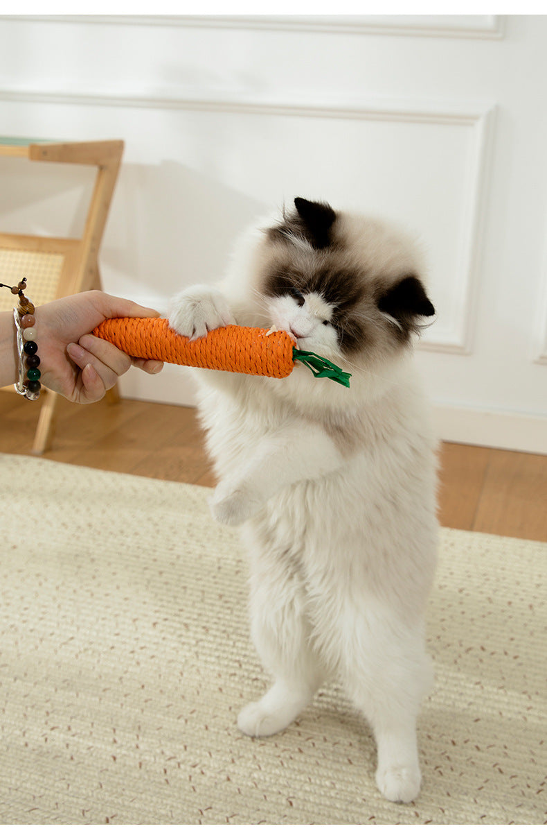 New bite cat toy self-hi cat toy bite-resistant sound relief artifact pet toy wholesale