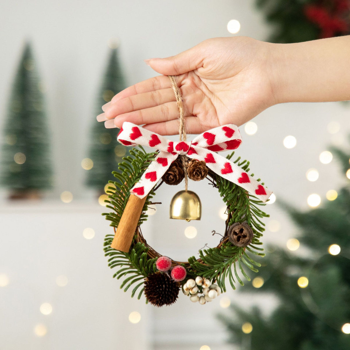2026 New Christmas Decorations Christmas Bell Garland Pendant Christmas Tree Decorations Atmosphere Scene Hangings