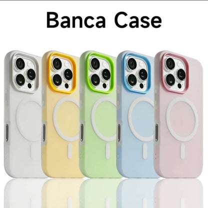 Suitable for Apple 18Promax Jelly Magnetic Phone Case Two-In-One Iphone16 Xiaomi 17 Huawei Protective Case