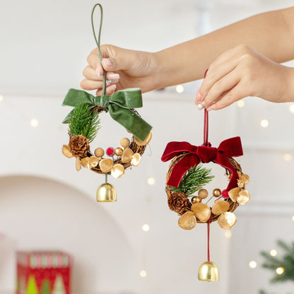 2026 New Christmas Decorations Christmas Bell Garland Pendant Christmas Tree Decorations Atmosphere Scene Hangings
