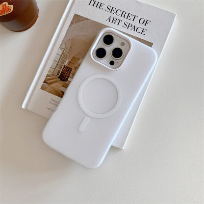 Suitable for Apple 18Promax Jelly Magnetic Phone Case Two-In-One Iphone16 Xiaomi 17 Huawei Protective Case