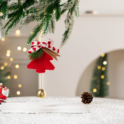 New Christmas Decorations Christmas Bow Bell Pendant Christmas Tree Decorations Atmosphere Scene Pendant