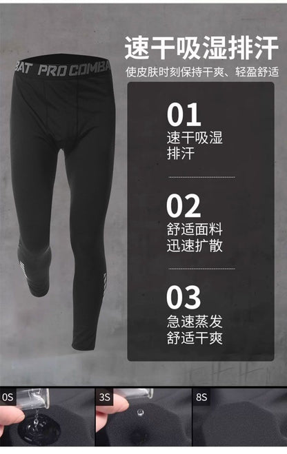 Sports suit Men's Fitness Clothes Summer Tights Thin Ice Silk Quick-drying Short-sleeved Running Shorts Casual Morning Running Clothes