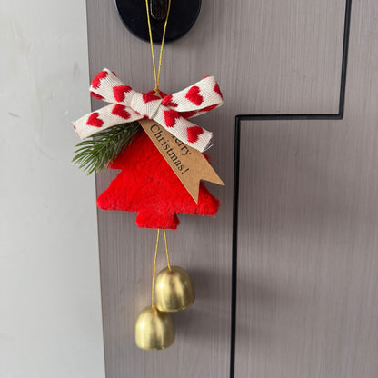 New Christmas Decorations Christmas Bow Bell Pendant Christmas Tree Decorations Atmosphere Scene Pendant