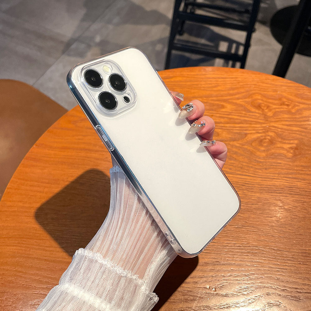 Highly Transparent Material Suitable for Apple 17Promax Transparent Mobile Phone Case Iphone16 Fine Hole Anti-Fall Protective Cover 15