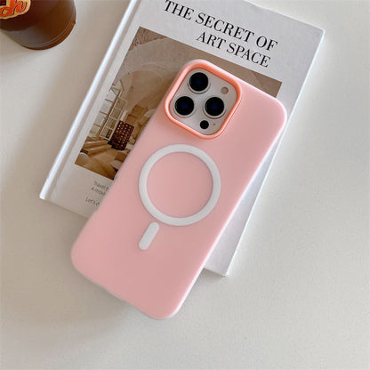 Suitable for Apple 18Promax Jelly Magnetic Phone Case Two-In-One Iphone16 Xiaomi 17 Huawei Protective Case