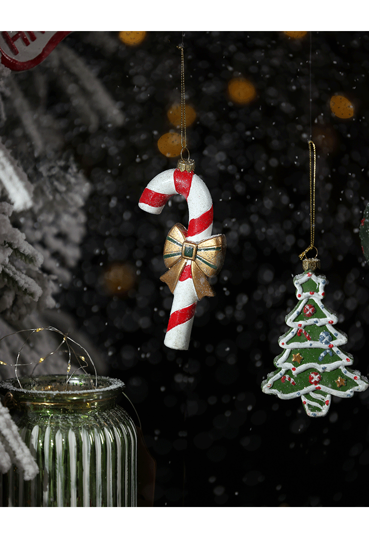 Christmas decoration small pendant gingerbread man plate House crutch car pendant Christmas tree Christmas wreath pendant
