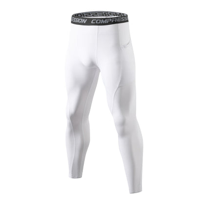 Patch Pocket Tight Pants Warm Fitness Pants Men's Quick-Drying Breathable Compression Pants Outdoor Cycling Running Leggings Sports Pants