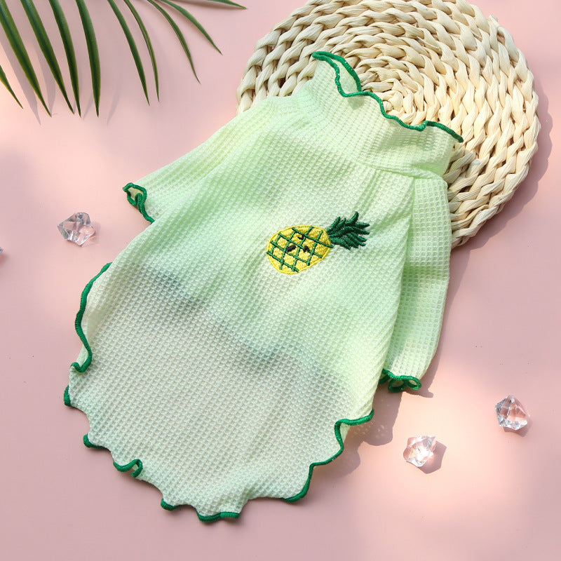 Spring and Summer Dog Cat Pet Clothes Base Shirt Autumn Two-legged Clothes Teddy Panda Home Clothes Dog Supplies Clothing