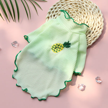 Spring and Summer Dog Cat Pet Clothes Base Shirt Autumn Two-legged Clothes Teddy Panda Home Clothes Dog Supplies Clothing