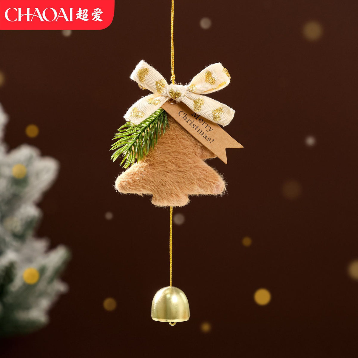 2026 New Christmas Decorations Christmas Bell Garland Pendant Christmas Tree Decorations Atmosphere Scene Hangings