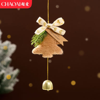 2026 New Christmas Decorations Christmas Bell Garland Pendant Christmas Tree Decorations Atmosphere Scene Hangings