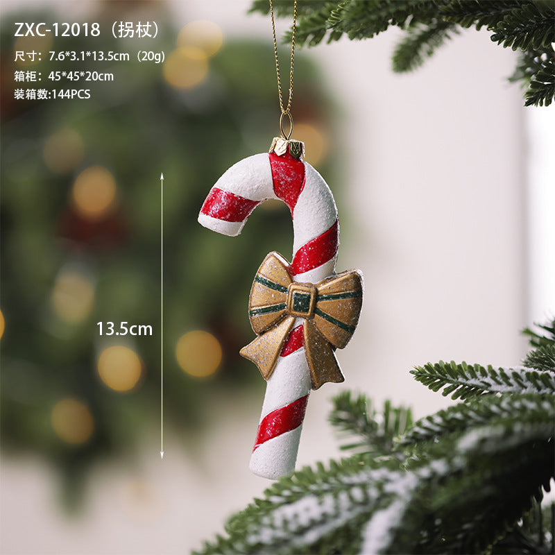 Christmas decoration small pendant gingerbread man plate House crutch car pendant Christmas tree Christmas wreath pendant