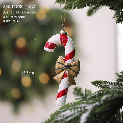 Christmas decoration small pendant gingerbread man plate House crutch car pendant Christmas tree Christmas wreath pendant
