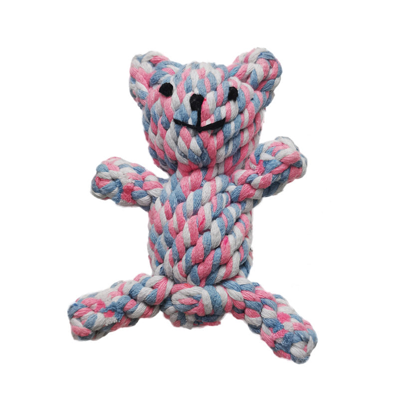 Pet Cotton Rope Toy Elephant Animal Dog Chew Rope Wholesale Teeth Grinding Training Chewing Interactive Pet Dog Toy Supplies