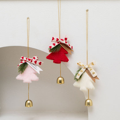 New Christmas Decorations Christmas Bow Bell Pendant Christmas Tree Decorations Atmosphere Scene Pendant
