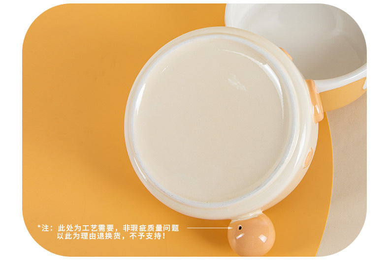 Leyoupai cat bowl ceramic neck protection Pet Bowl cat dog drinking double bowl anti-knock dog bowl Cat Basin pet tableware