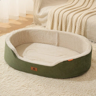 Four Seasons Universal Pet Kennel Medium-sized Dog Pet Kennel Pad Inner Mat Removable Litchi Leather Boat Kennel Cross-border Wholesale Exclusive