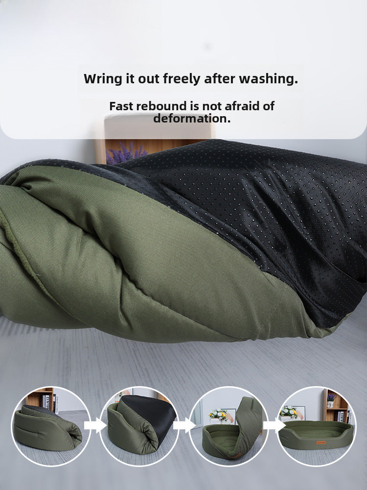 Cross-Border Popular Dog Bed and Mat, Moisture-Proof, Suitable for All Seasons, Dog Mattress, Pet Bed, Bite-Resistant Oxford Cloth, Factory Wholesale
