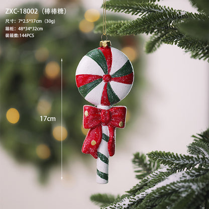 Christmas decoration small pendant gingerbread man plate House crutch car pendant Christmas tree Christmas wreath pendant