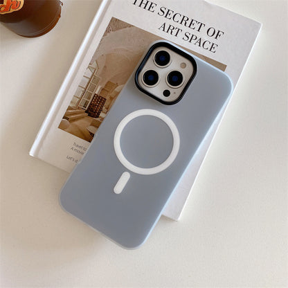 Suitable for Apple 18Promax Jelly Magnetic Phone Case Two-In-One Iphone16 Xiaomi 17 Huawei Protective Case