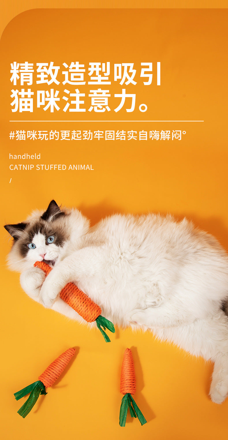 New bite cat toy self-hi cat toy bite-resistant sound relief artifact pet toy wholesale