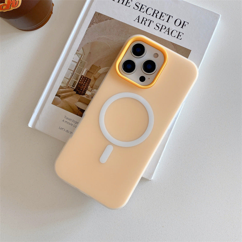 Suitable for Apple 18Promax Jelly Magnetic Phone Case Two-In-One Iphone16 Xiaomi 17 Huawei Protective Case