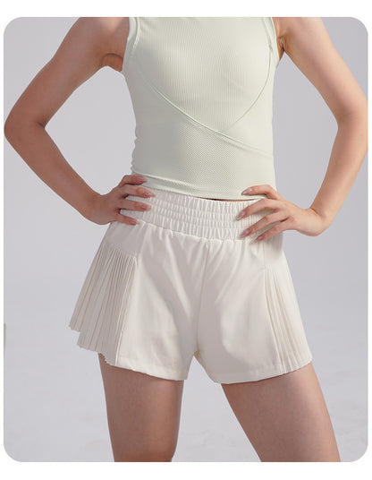 Loose Sports Shorts Summer High-Waisted Anti-Exposure Breathable Running Outdoor Pilates Yoga Three-Point Pants Thin Style