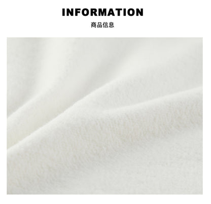 Louvre Winter New Korean Style Simple and Relaxed Half-Cardigan Hooded Long-Sleeved Sweatshirt Silhouette Loose Top for Women