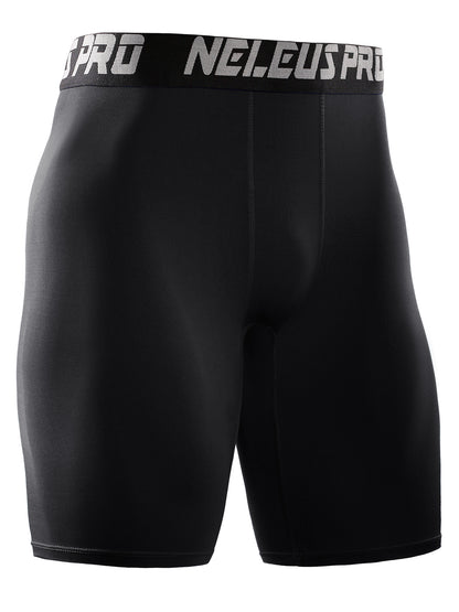 Sports Outdoor Yoga Pants Spring and Summer Fitness Running Marathon Base Shorts Quick-Drying Tight Compression Five-Point Shorts for Men