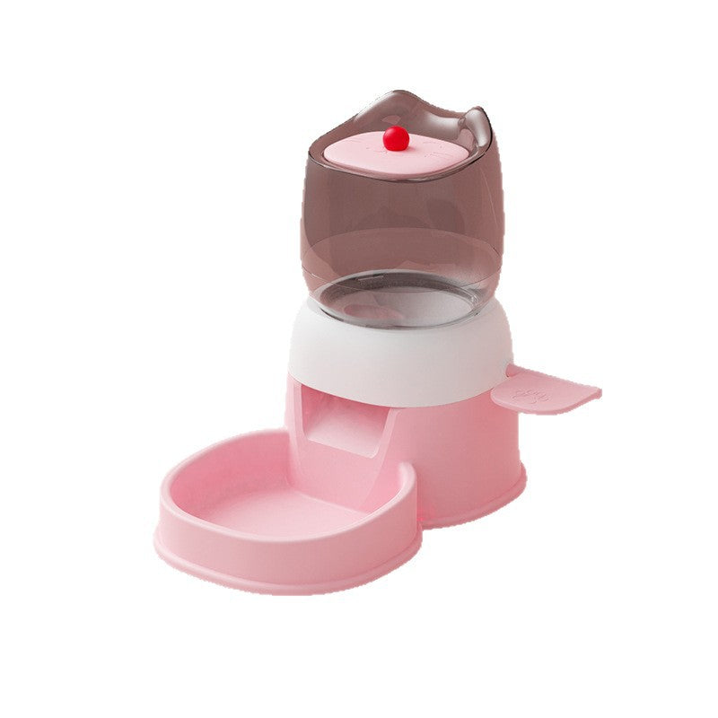 Automatic Pet Feeder for Cats and Dogs, Large-Capacity Foot-Operated Food Dispenser, Pet Push-Type Feeder, Pet Bowl