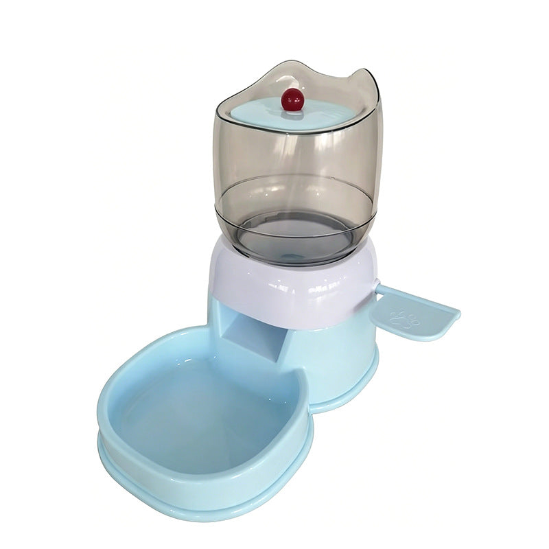 Automatic Pet Feeder for Cats and Dogs, Large-Capacity Foot-Operated Food Dispenser, Pet Push-Type Feeder, Pet Bowl