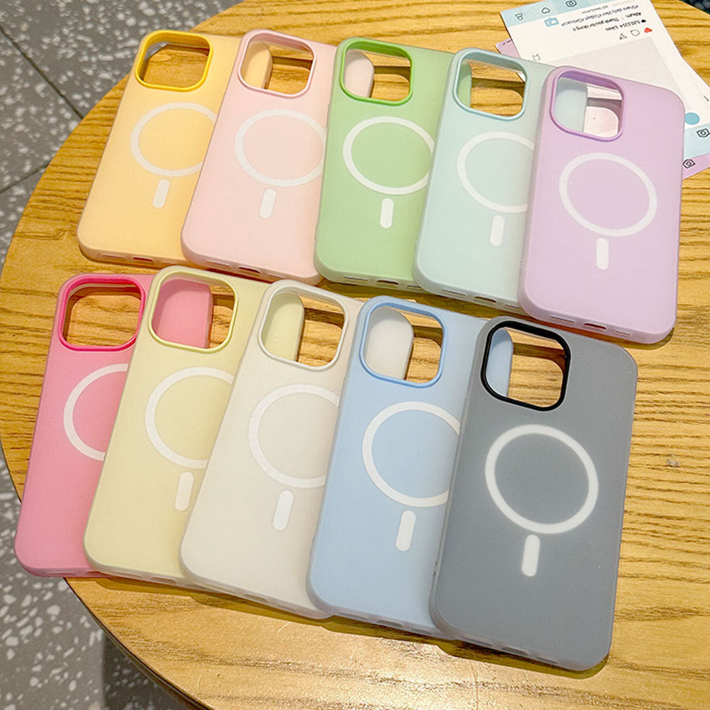 Suitable for Apple 18Promax Jelly Magnetic Phone Case Two-In-One Iphone16 Xiaomi 17 Huawei Protective Case