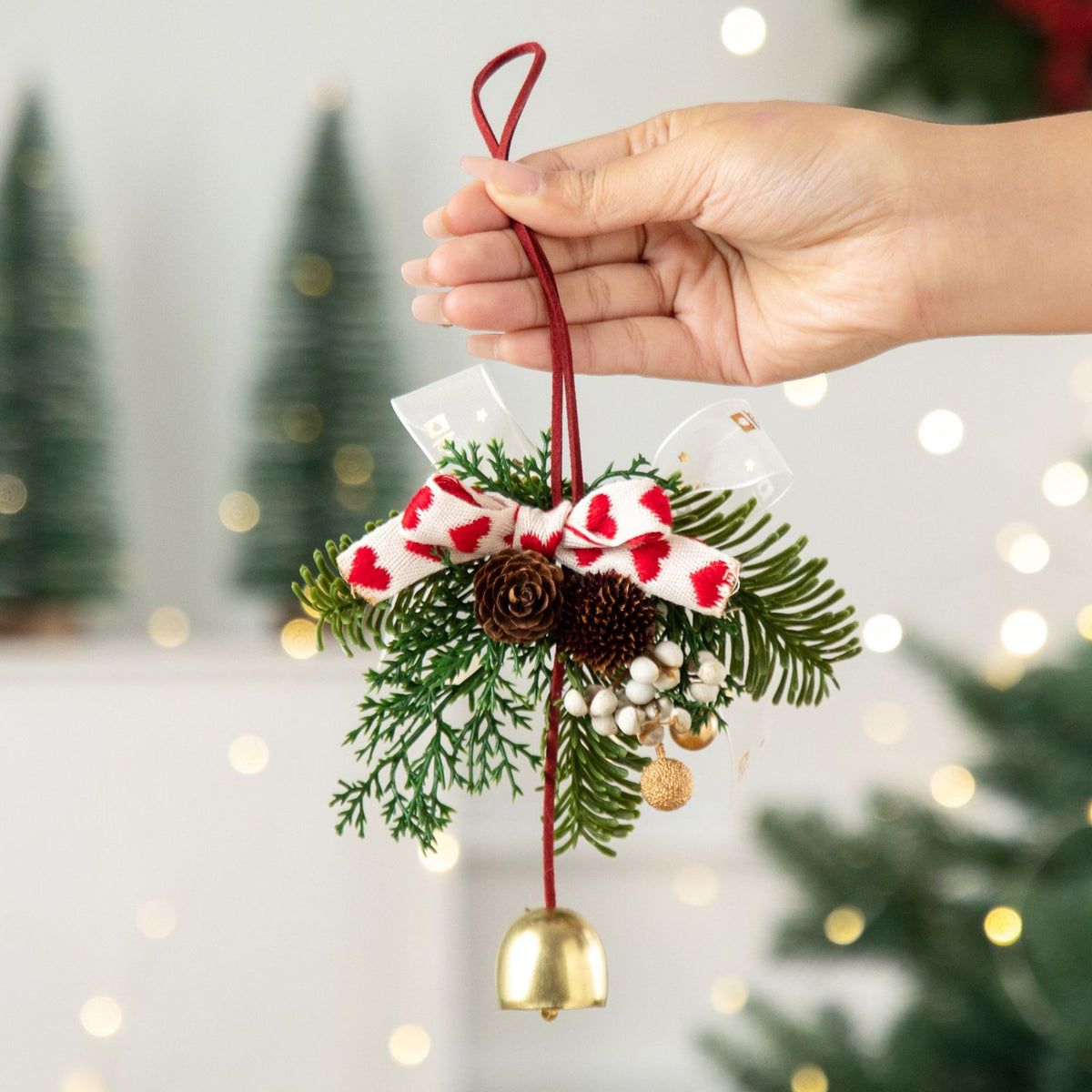 2026 New Christmas Decorations Christmas Bell Garland Pendant Christmas Tree Decorations Atmosphere Scene Hangings