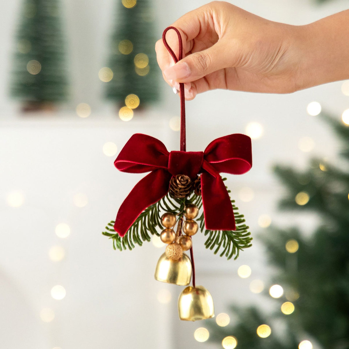 2026 New Christmas Decorations Christmas Bell Garland Pendant Christmas Tree Decorations Atmosphere Scene Hangings