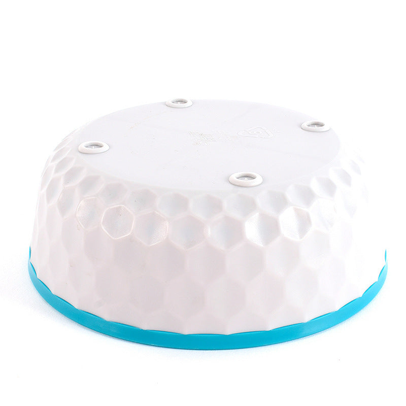 Thickened Pet Bowl, Easy to Clean, Large Dog Bowl, Two-Color Pet Food Set, Pp Material, Anti-Knock Over, Double Bowl for Dogs and Cats