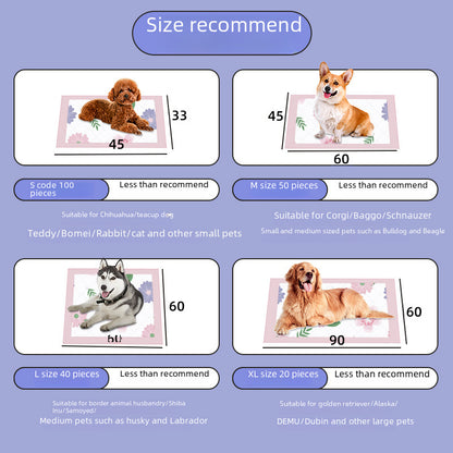 Pet Pee Pads, Dog Pee Pads Wholesale, Thickened Dog Urine Barrier Pads, Strong Absorbent, Deodorizing Pet Dog Pee Pads