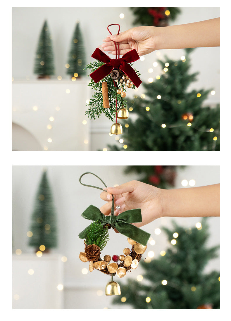 2026 New Christmas Decorations Christmas Bell Garland Pendant Christmas Tree Decorations Atmosphere Scene Hangings