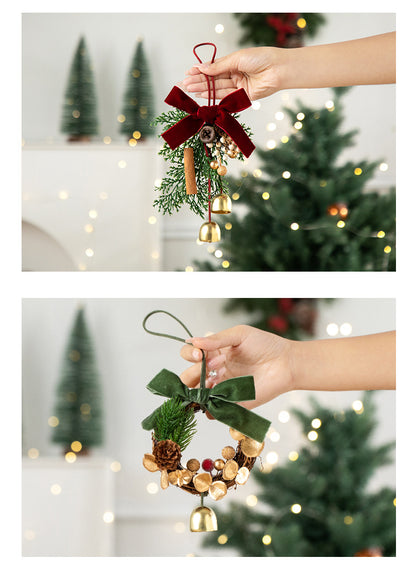 2026 New Christmas Decorations Christmas Bell Garland Pendant Christmas Tree Decorations Atmosphere Scene Hangings