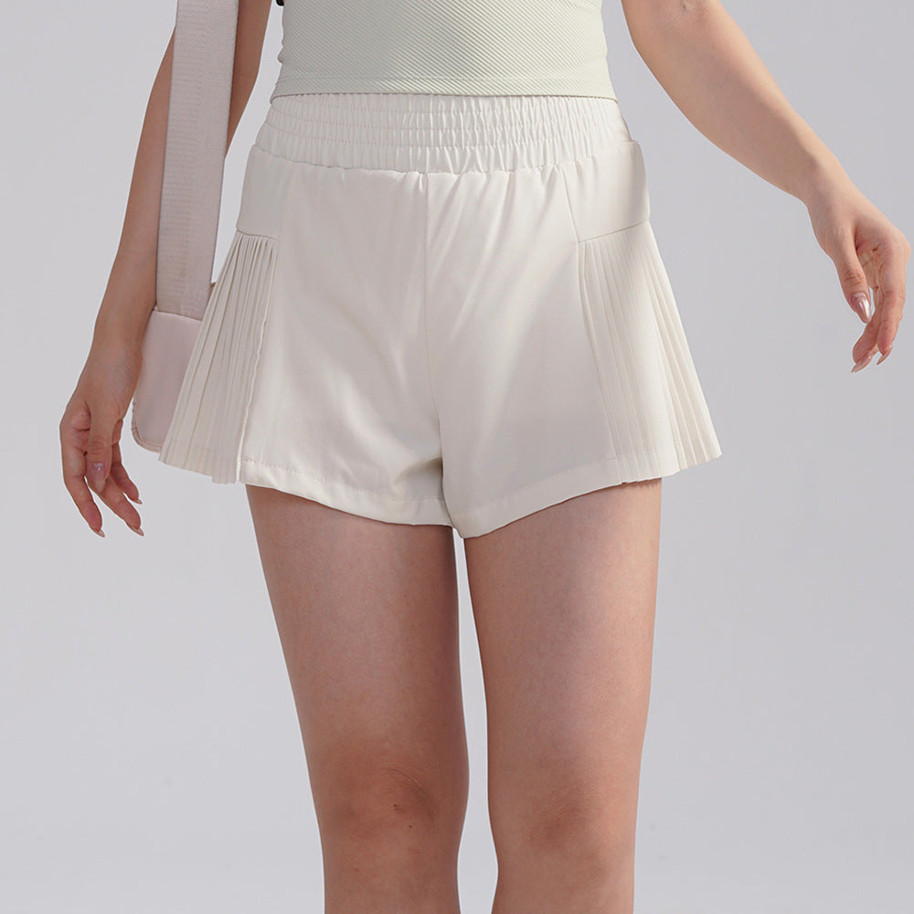 Loose Sports Shorts Summer High-Waisted Anti-Exposure Breathable Running Outdoor Pilates Yoga Three-Point Pants Thin Style